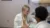 A nurse speaks with a student
