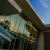 A picture of the big window on the front of the science building
