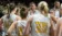 A picture of the Dordt Women's Basketball team during a time-out