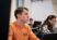 A male students listens in class
