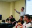 A picture of Tom Clark teaching a math class
