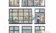 Clip art of many figures in different windows