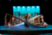 A full stage shot of Peter and the Starcatcher set with a group of actors