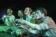 Actors in Peter and the Starcatcher shine flashlights