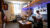 A Dordt student in his dorm room studying