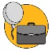 briefcase and balloon icon