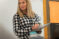 A Master of Education student teaches in her classroom