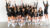 The Dordt volleyball team poses for a picture