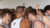 Dordt's men's basketball team during a huddle