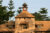 A picture of an old brick building