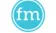 The First Monday Speaker Series teal FM circle logo
