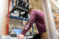 A student works on an engineering project