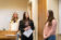 Three female students give a presentation