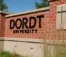 Photo of brick Dordt University entrance sign